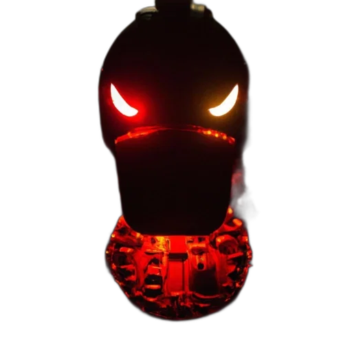 mask, robot, face, 3d render transparent PNG cut-out