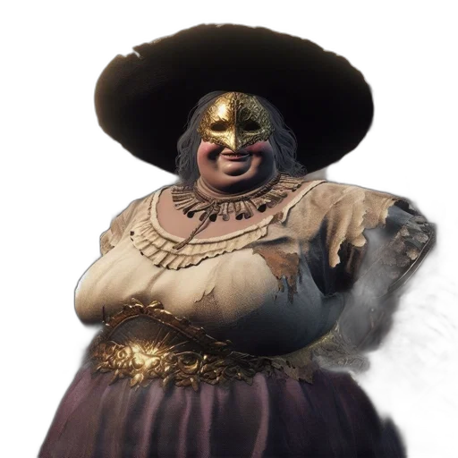 dress, mask, hat, face transparent PNG cut-out
