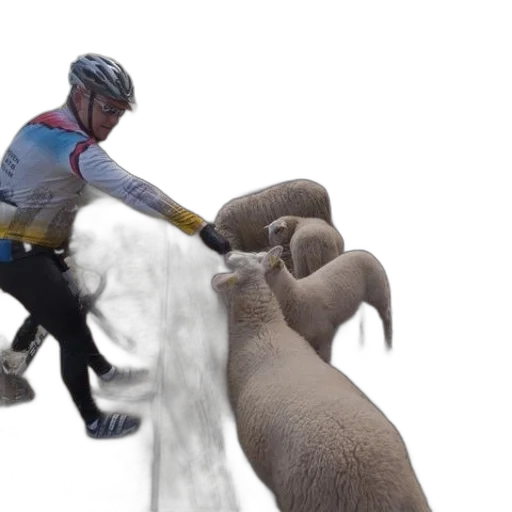 animal, cyclist, wearing, helmet transparent PNG cut-out