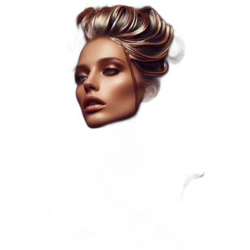 face, hair, crown, mask transparent PNG cut-out