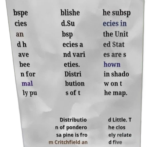 map, showing, distribution, subsp transparent PNG cut-out