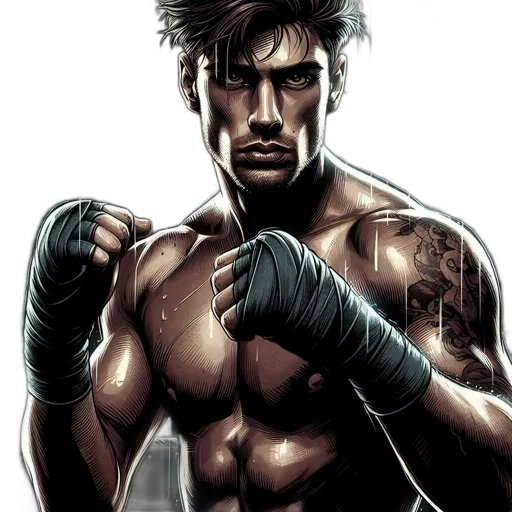 comic book art, photorealistic, cartoon, concept art transparent PNG cut-out
