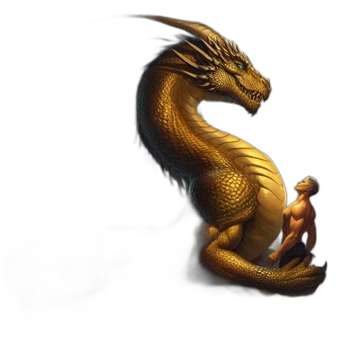 dragon, staff, creature, sword transparent PNG cut-out