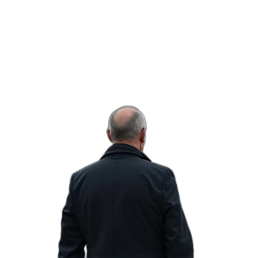 jacket, staff, robot, face transparent PNG cut-out