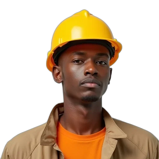 staff, hat, face, robot transparent PNG cut-out