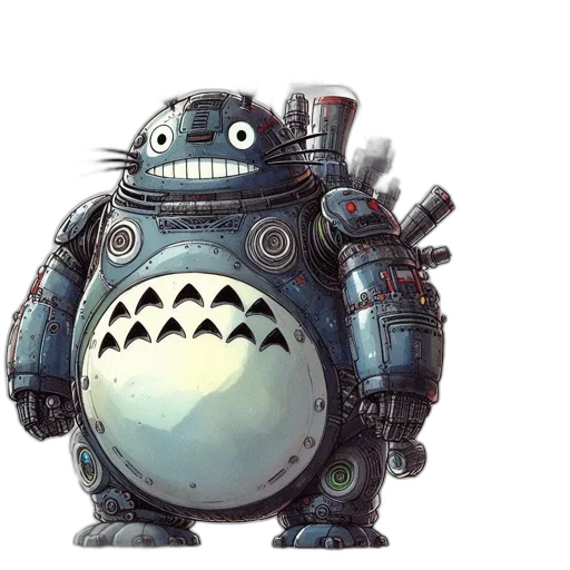 robot, concept art, 3d render, fantasy art transparent PNG cut-out