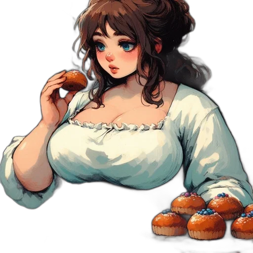food, dress, staff, jewelry transparent PNG cut-out