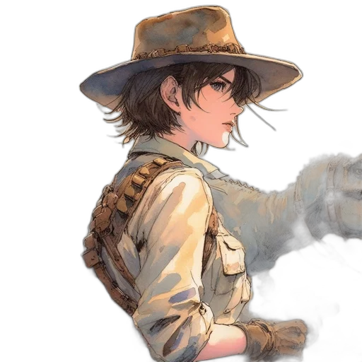 hat, weapon, animal, staff transparent PNG cut-out