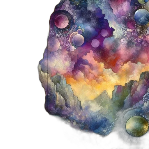 crown, mask, watercolor, fantasy art transparent PNG cut-out