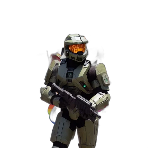 robot, weapon, staff, creature transparent PNG cut-out