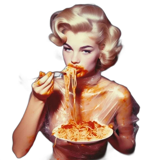 food, dress, photorealistic, comic book art transparent PNG cut-out