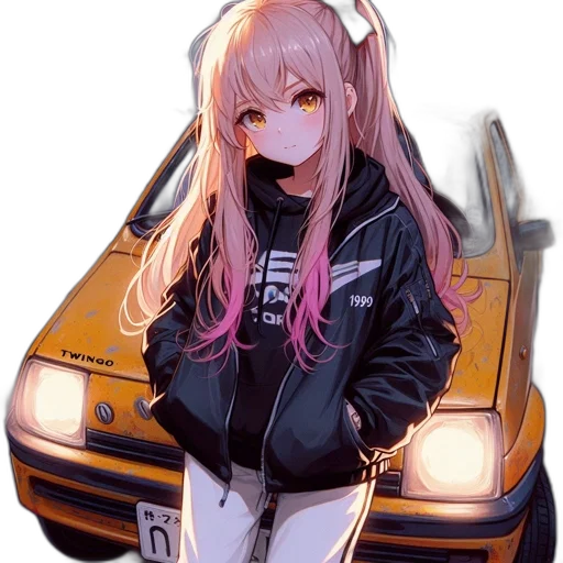 car, jacket, face, robot transparent PNG cut-out