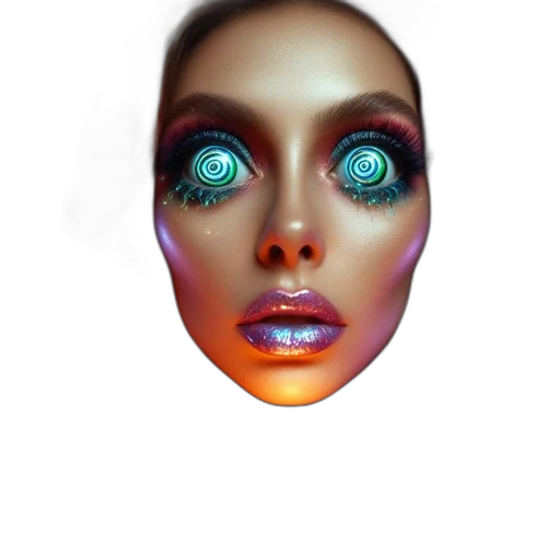 face, mask, robot, creature transparent PNG cut-out
