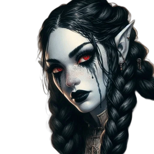 face, staff, dragon, fantasy art transparent PNG cut-out
