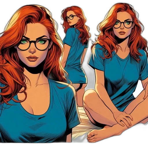 comic book art, cartoon, concept art, fantasy art transparent PNG cut-out