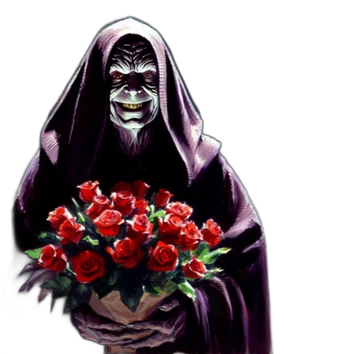mask, flower, creature, concept art transparent PNG cut-out