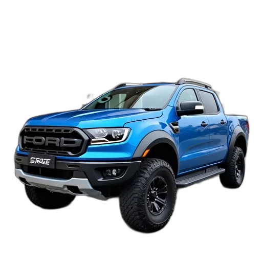 car, blue, ford, ranger transparent PNG cut-out