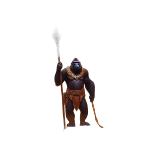 staff, creature, mask, sword transparent PNG cut-out