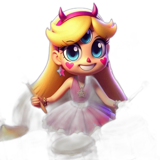 dress, crown, staff, face transparent PNG cut-out