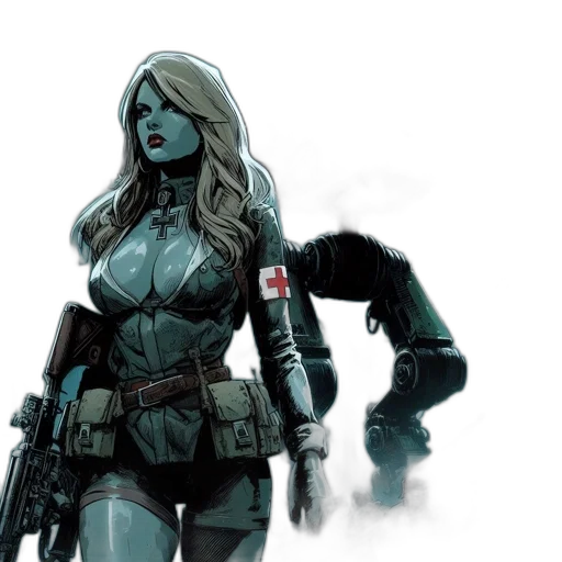 comic book art, concept art, fantasy art, pixel art transparent PNG cut-out