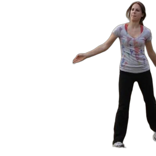 woman, colorful, shirt, black transparent PNG cut-out