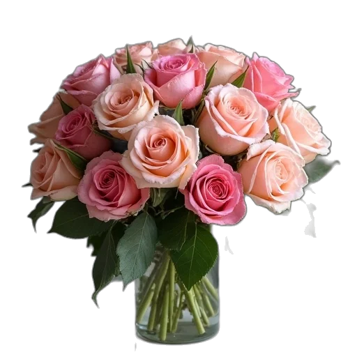 flower, photorealistic, 3d render, pastel transparent PNG cut-out