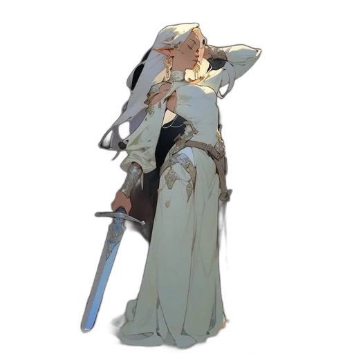 sword, staff, weapon, crown transparent PNG cut-out