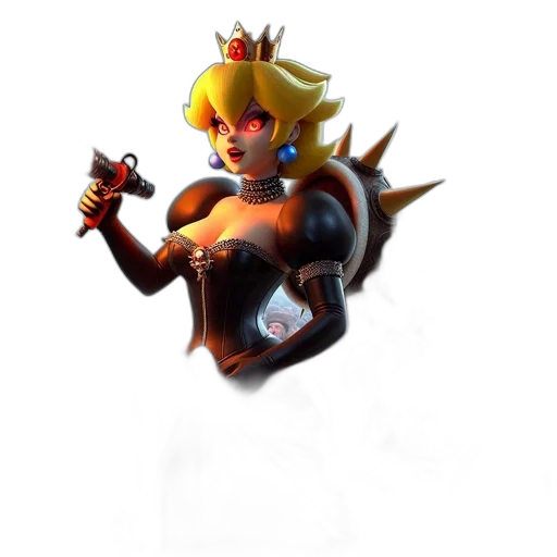crown, weapon, staff, robot transparent PNG cut-out