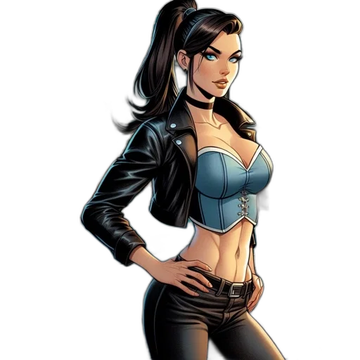 comic book art, concept art, cartoon, fantasy art transparent PNG cut-out