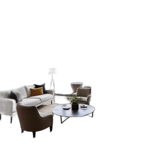furniture, 3d render, photorealistic, concept art transparent PNG cut-out
