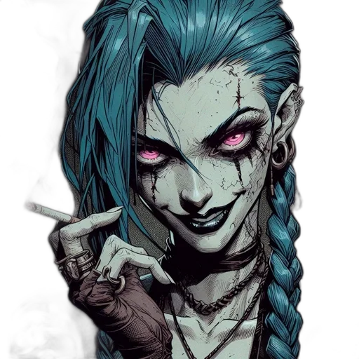 face, comic book art, concept art, fantasy art transparent PNG cut-out