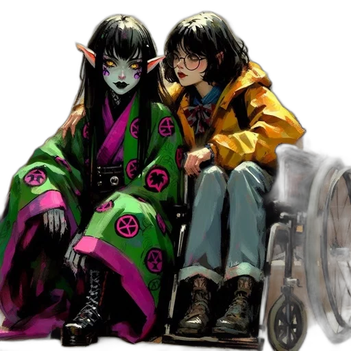 jacket, concept art, fantasy art, cyberpunk transparent PNG cut-out