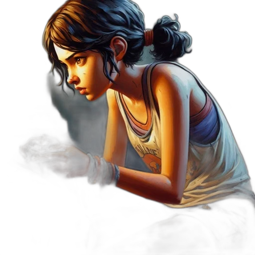 face, dress, concept art, photorealistic transparent PNG cut-out