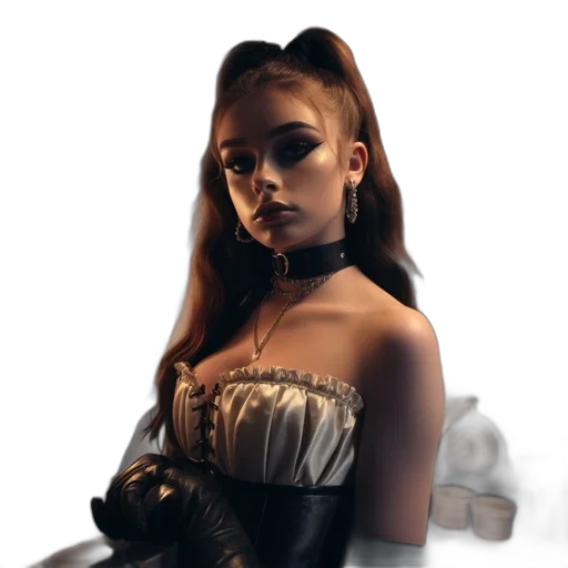 dress, staff, mask, crown transparent PNG cut-out