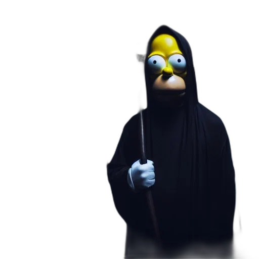 mask, staff, creature, face transparent PNG cut-out