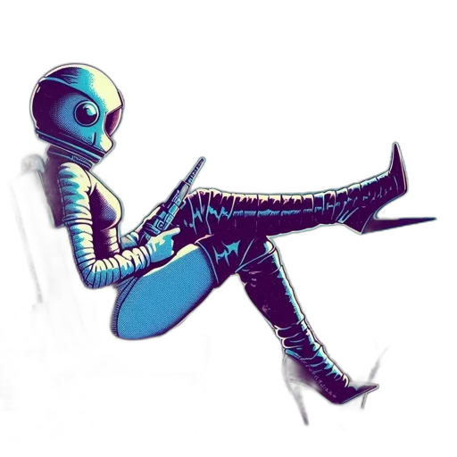 robot, creature, staff, furniture transparent PNG cut-out
