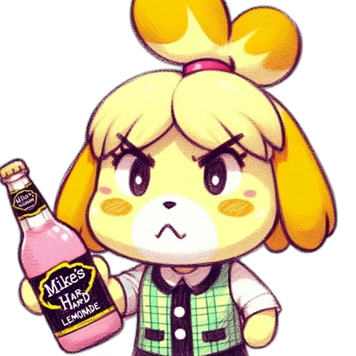 bottle, animal, jacket, pixel art transparent PNG cut-out