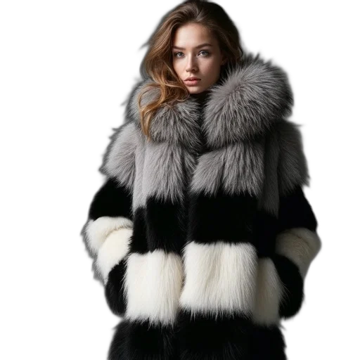 jacket, photorealistic, monochrome, model transparent PNG cut-out