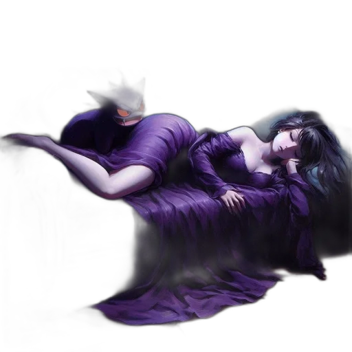 dress, creature, hair, dragon transparent PNG cut-out