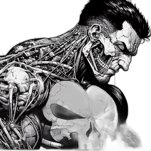 robot, comic book art, cyberpunk, concept art transparent PNG cut-out