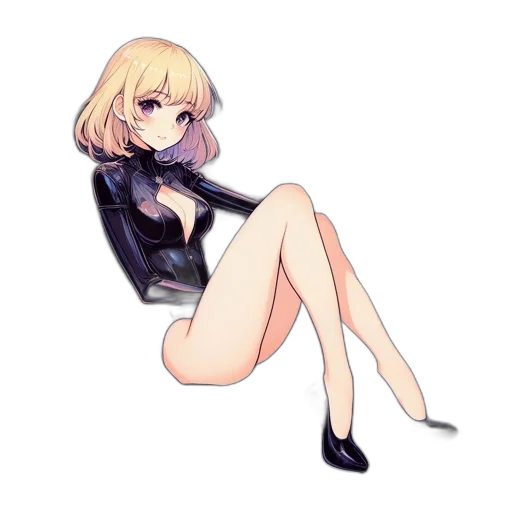 jacket, dress, staff, weapon transparent PNG cut-out
