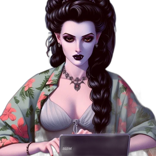jewelry, fantasy art, cyberpunk, vaporwave transparent PNG cut-out