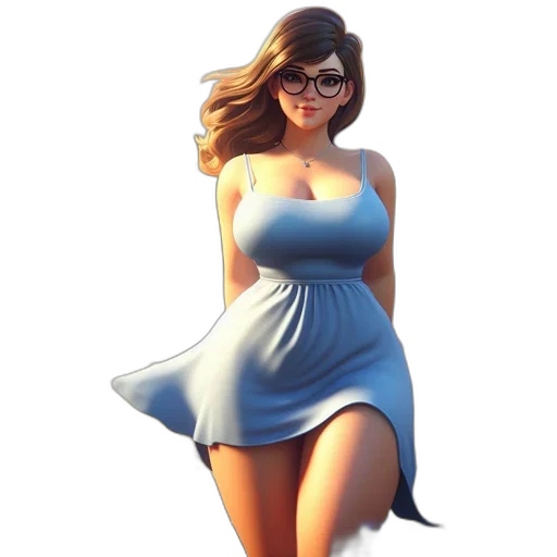 dress, creature, animal, staff transparent PNG cut-out