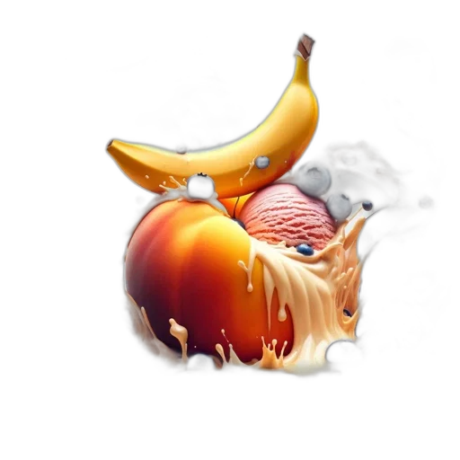 food, animal, crown, photorealistic transparent PNG cut-out