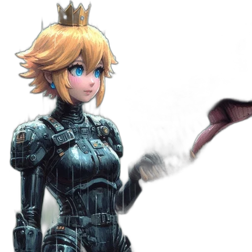 weapon, crown, sword, robot transparent PNG cut-out