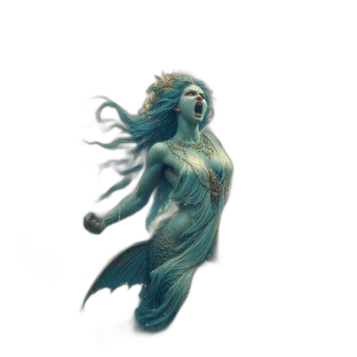 creature, dress, hair, jewelry transparent PNG cut-out