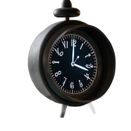 3d render, photorealistic, iphone, clock transparent PNG cut-out
