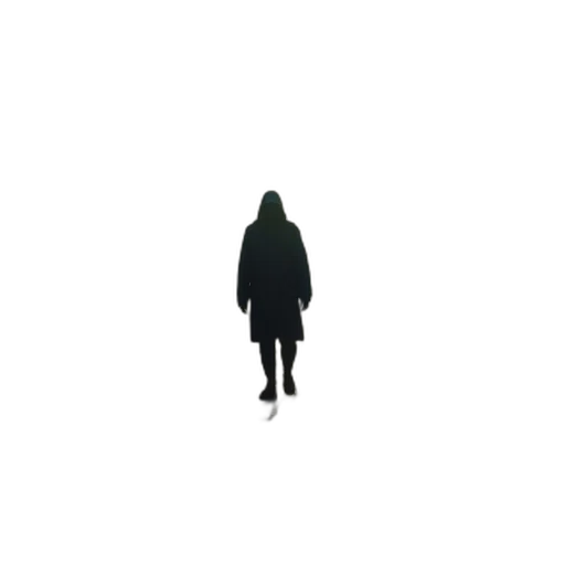 jacket, dress, creature, staff transparent PNG cut-out