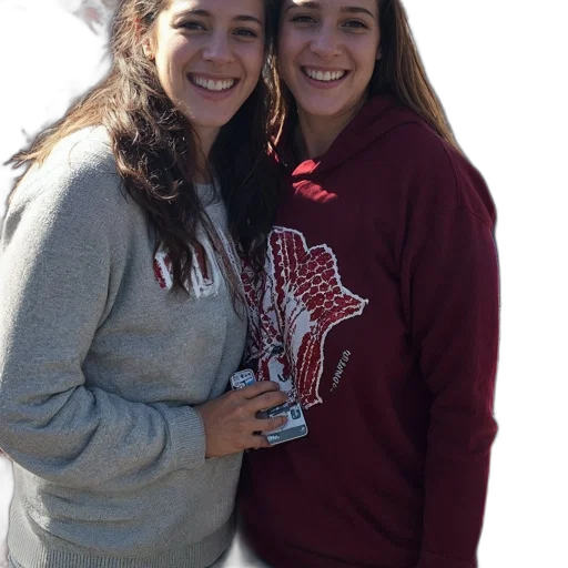 jacket, two, women, stand transparent PNG cut-out