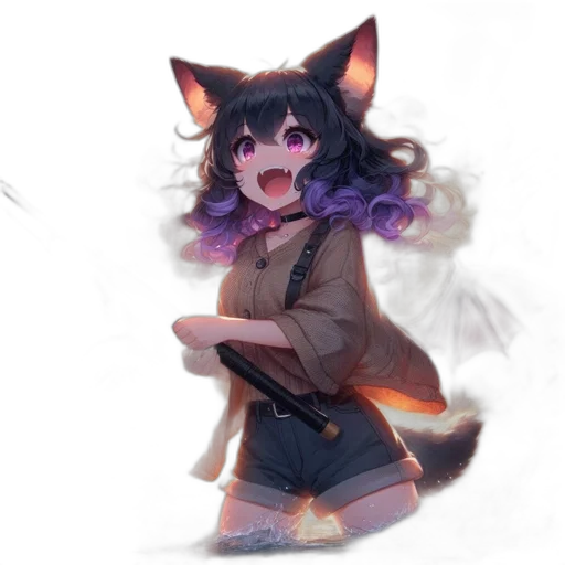 creature, staff, animal, weapon transparent PNG cut-out